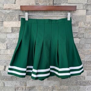 Green and White Cheerleading Uniform Halloween Costume Cosplay Adult 6